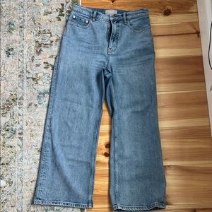 everlane way high wide leg flare jeans - 28 ankle